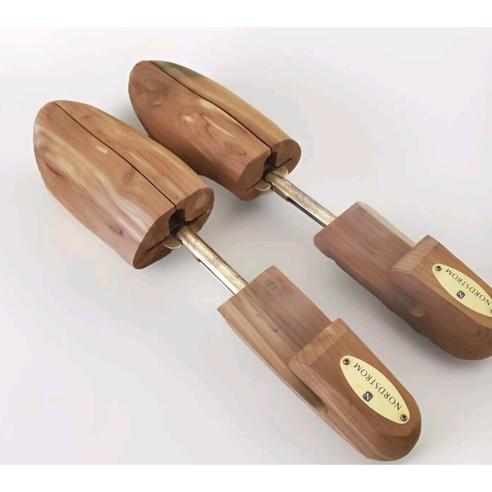 Nordstrom Cedar Shoe Trees Men's XXL 1 Pair Spring Loaded Rare Fits Maintains 14